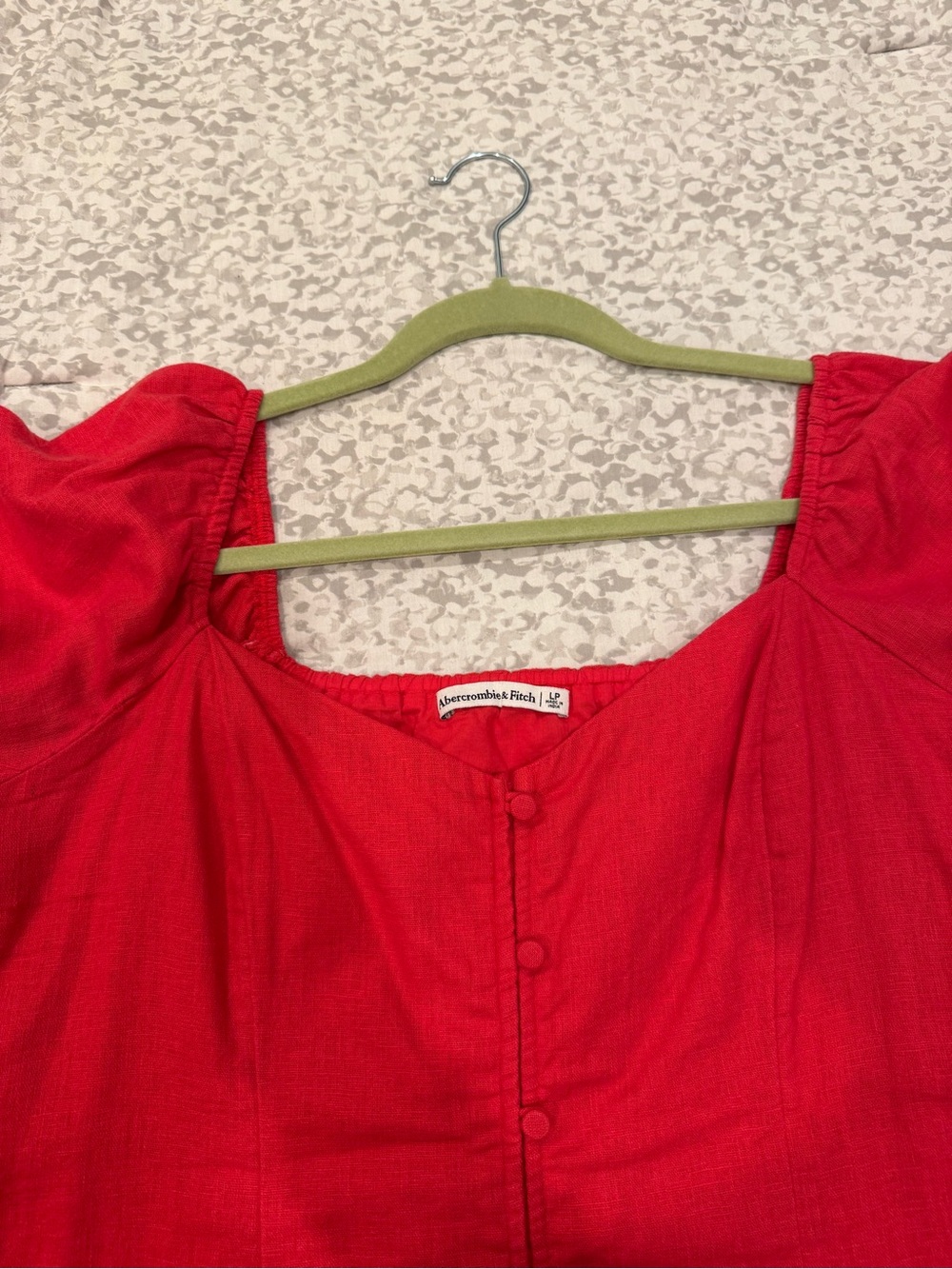 Abercrombie Linen-Blend Button-Through Mini Dress - Picture 6 of 8